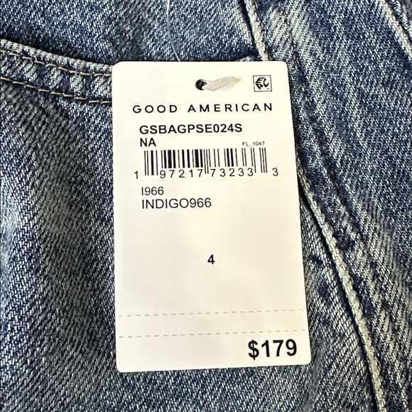 NWT- Good American Good Extreme Barrel Jeans - Size 27 - Picture 4 of 9